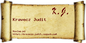 Kravecz Judit névjegykártya